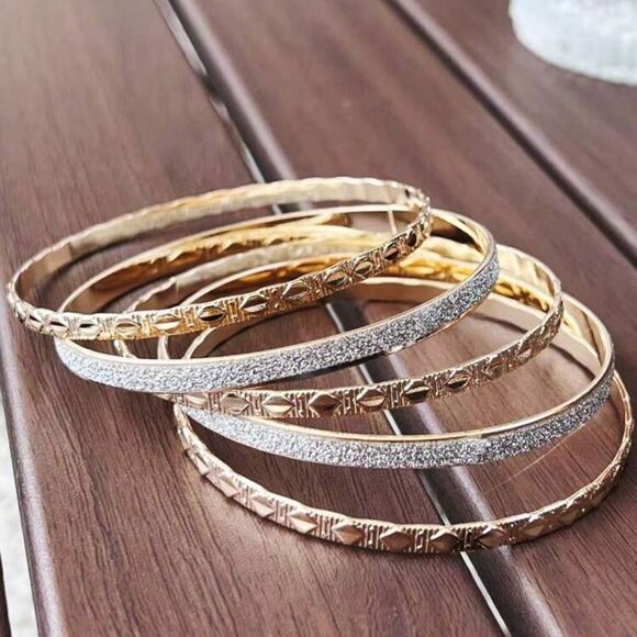 Beautiful Gold Cuff Bangle For Women set - Picture 1 of 3